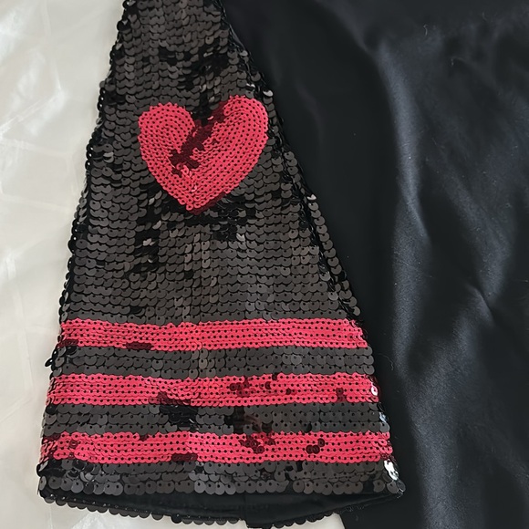 Why Double Zero 00 sequin game day dress black crimson red garnet Gamecock NWT - Picture 5 of 12